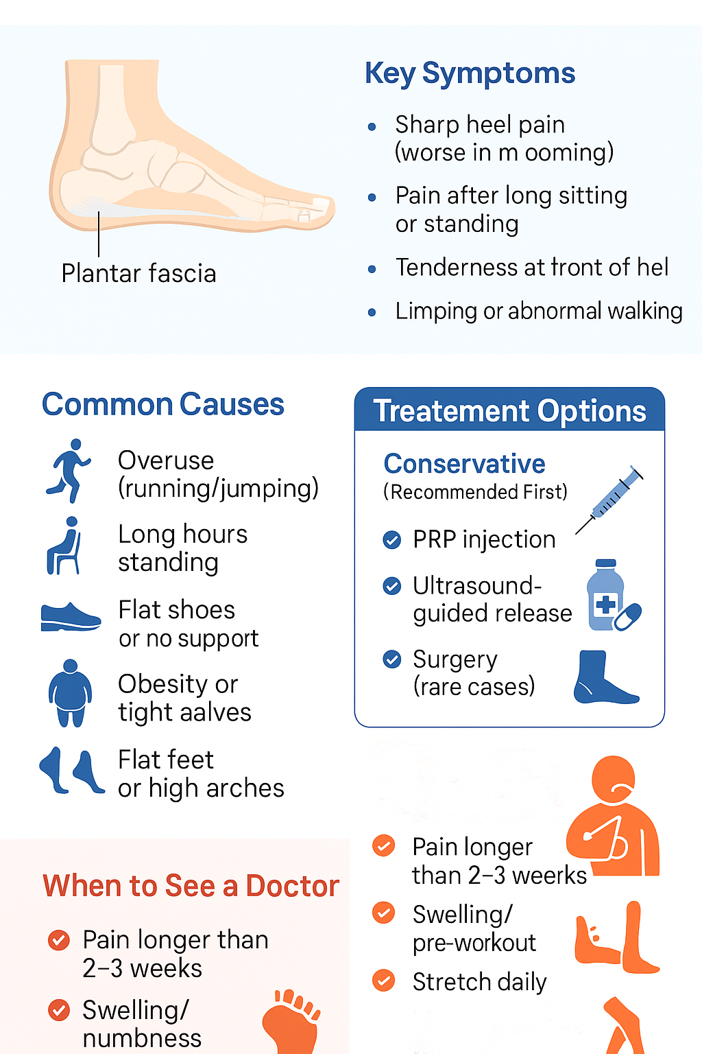 Plantar Fasciitis Treatment Infographic