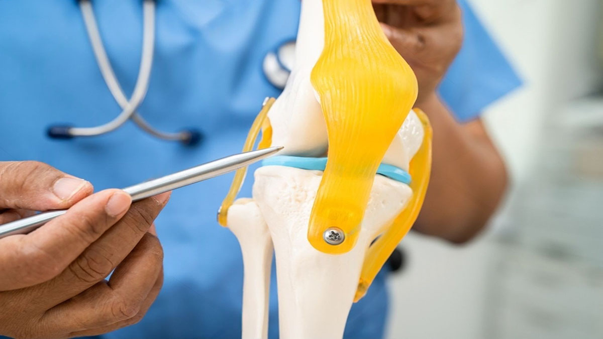 Knee Specialist in Delhi – Dr. Neelabh examining a patient’s knee